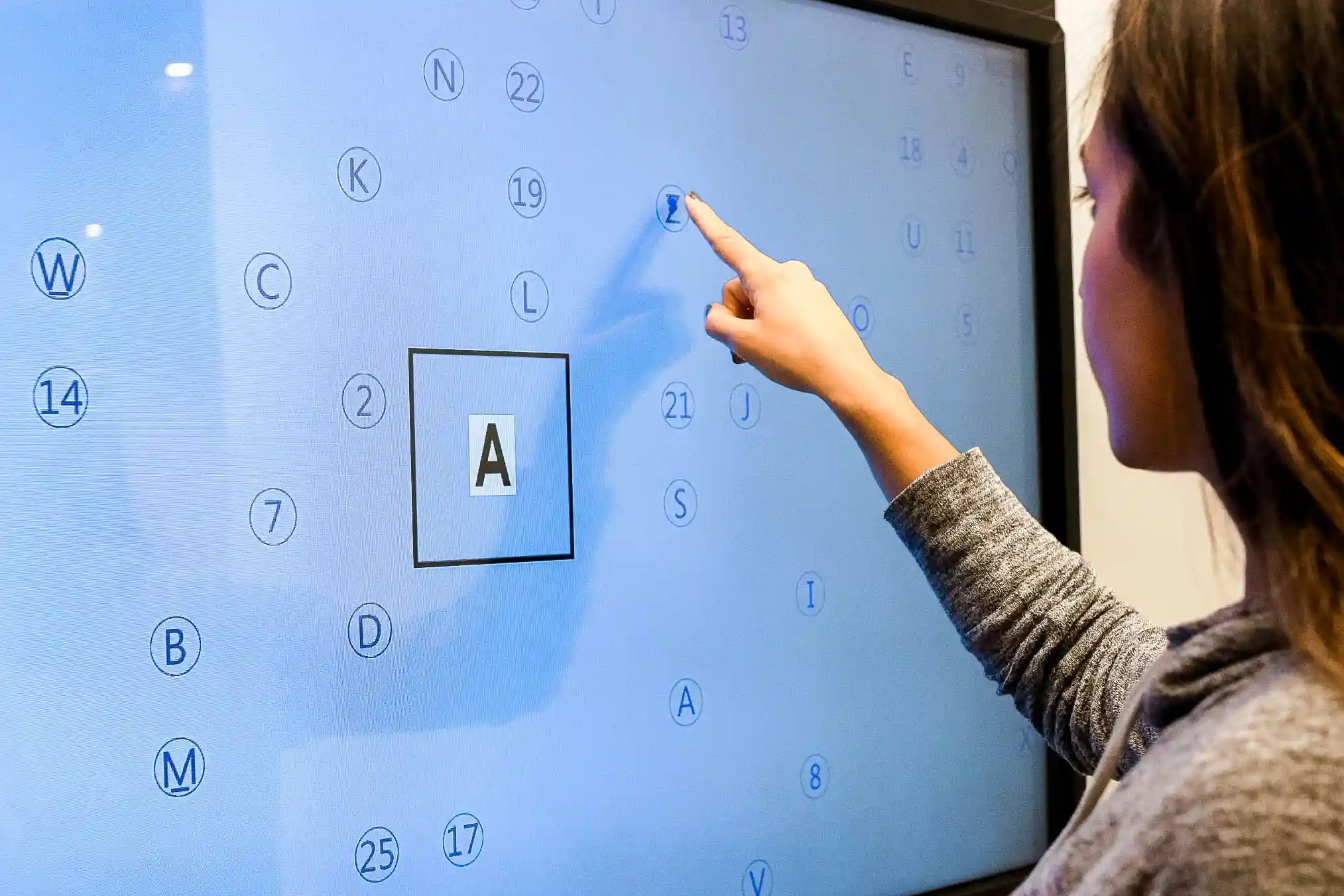 patient performing an ADHD evaluation